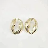 Twisted Irregular Curved Stud Earrings Vintage Statement Gold Earrings For Women Girlfriend Gift