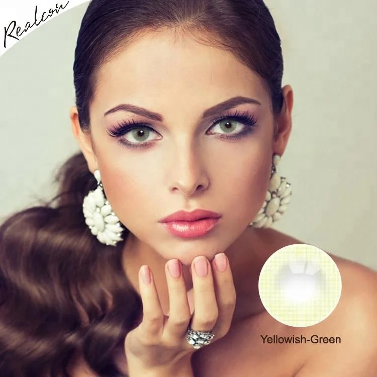 

2019 fashionable yearly big eye contact lens eye contact lenses, 6 colors