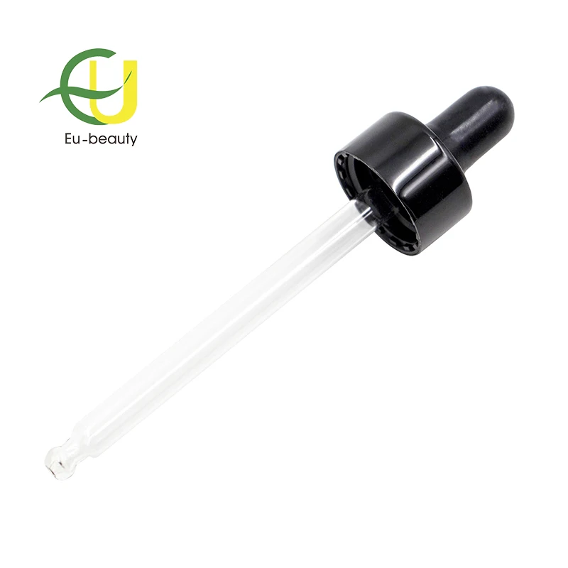 Download 18/400 Shiny Black Glass Dropper Pipette For Essential Oil Glass Bottles - Buy Dropper,Dropper ...