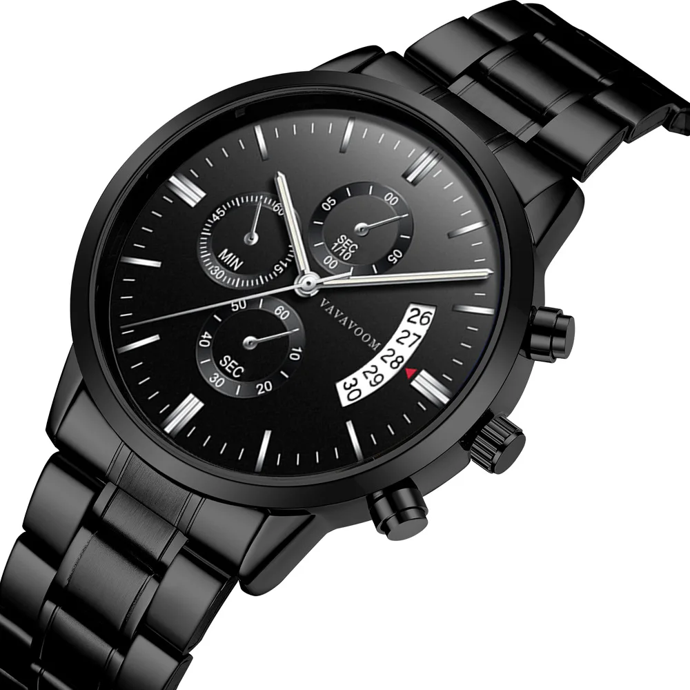 

Men's 3atm water resistant quartz watches stainless steel watch band Business wristwatch, Colors