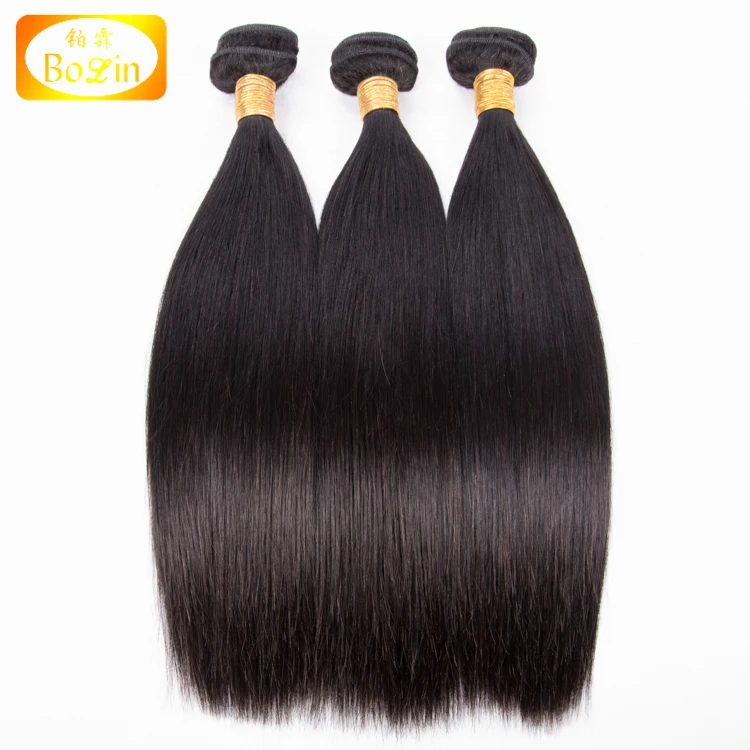 

free shipping wholesale Brazilian hair weave bundles 100 percent virgin straight human hair weave, Natural black