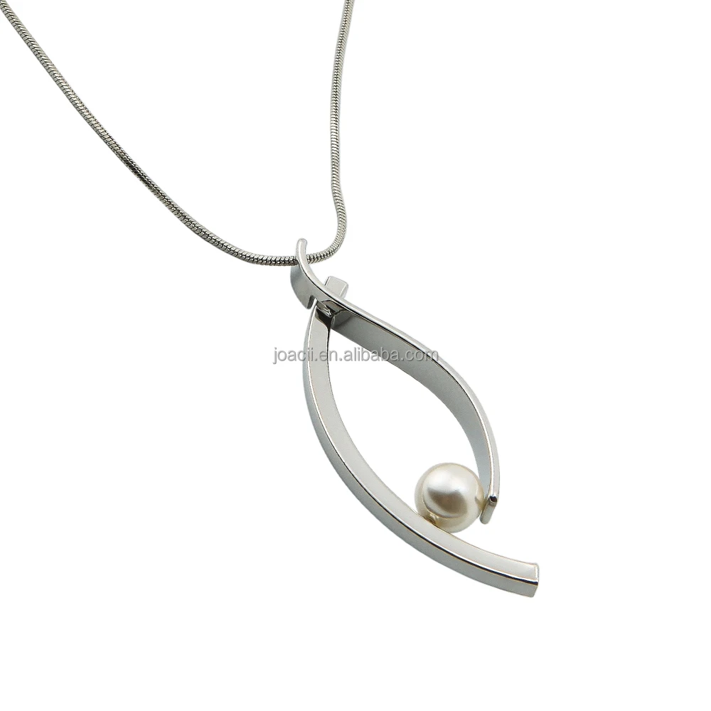 

Customs Jewelry Necklace Pendant 925 Sterling Silver Fashion Individuality Style Necklace Design, White