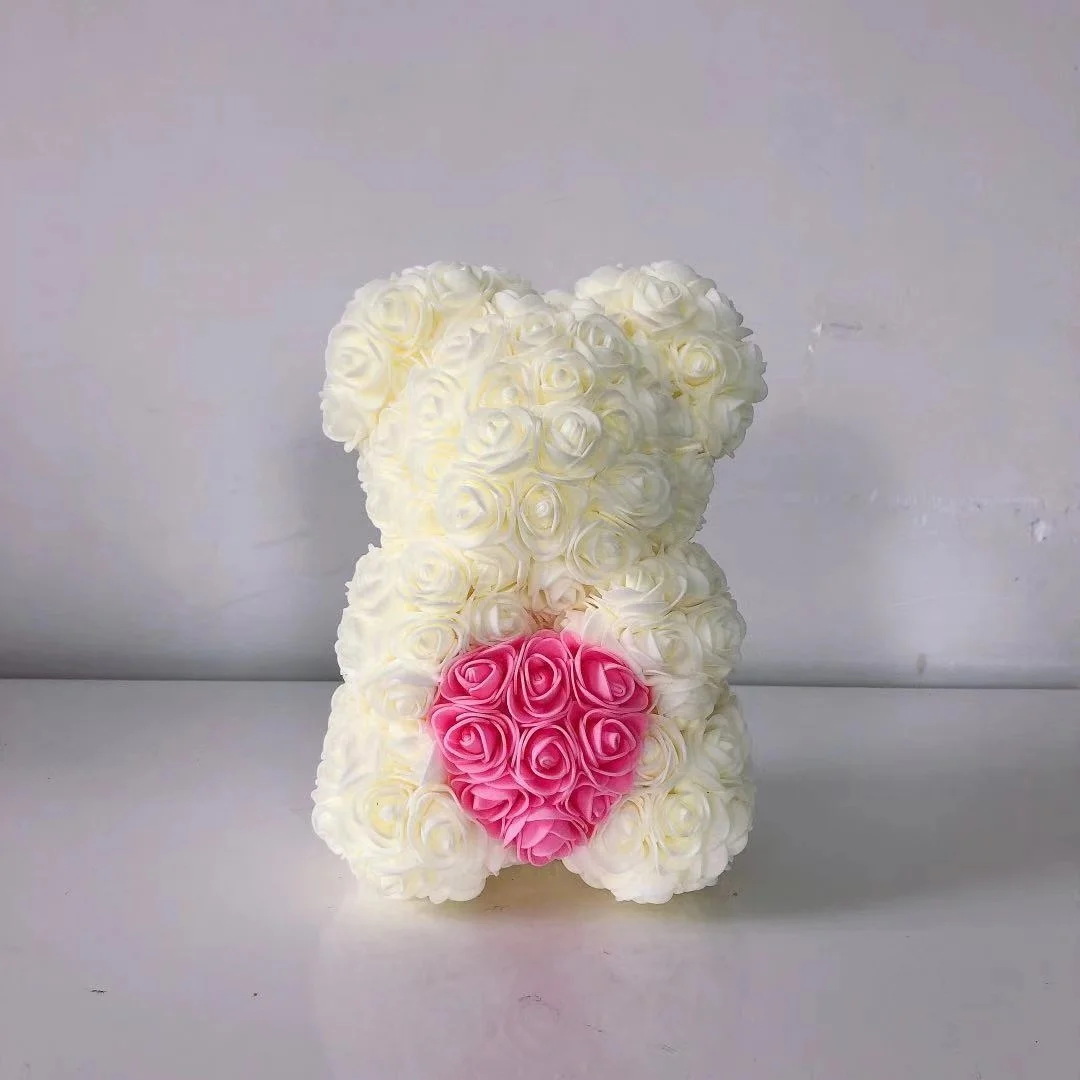 diy flower teddy bear