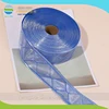 5CM PVC Blue Reflective Webbing Crystal LatticeTape For Garment