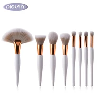 

New low MOQ cosmetic brushes tools kit custom logo 8pcs make up brush,unique private label makeup brushes