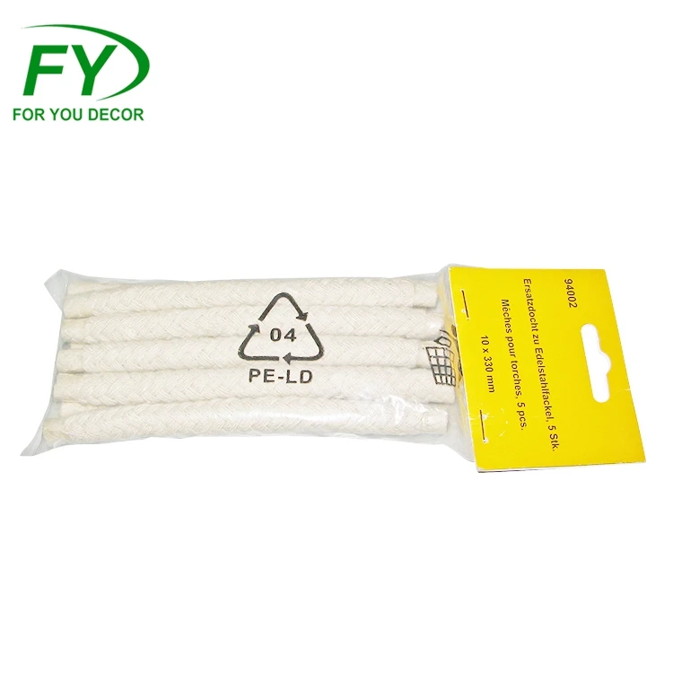 
China factory wholesale environmentally friendly fiberglass wicks for Tiki torches 