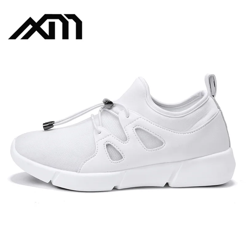 

China factory fashion lightweight upper optical fiber women's shoes, White/black