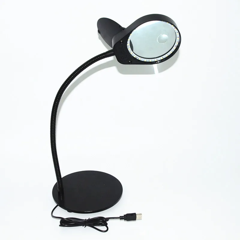 Desktop Magnifier 3x 10x Magnifying Glass Dimmable Led Light Magnifier