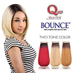 Buy Milky Way Que Human Hair Blend Weave Bounce Two Tone Color 8