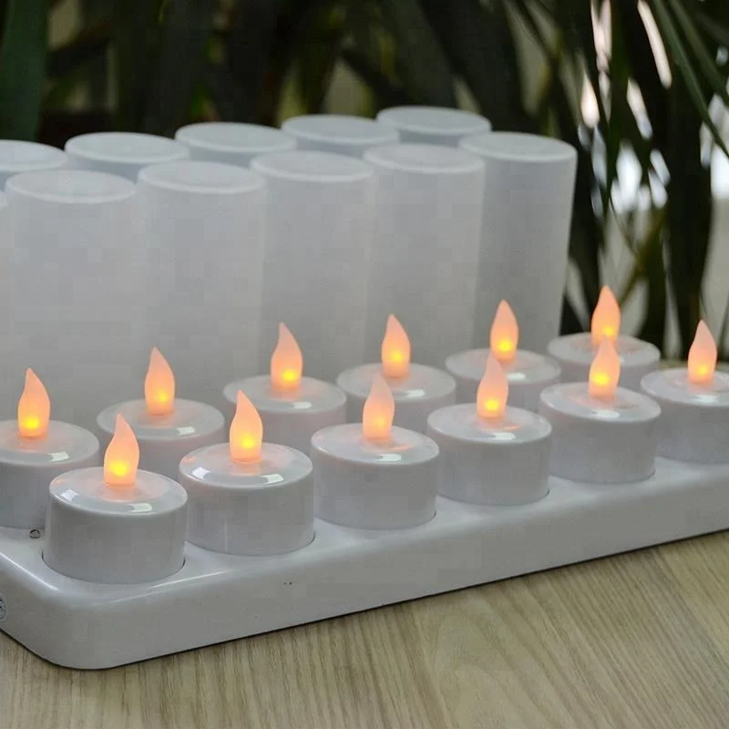 Wholesales Set Of 12 Restaurant Victory Rechargeable Led Tealight
