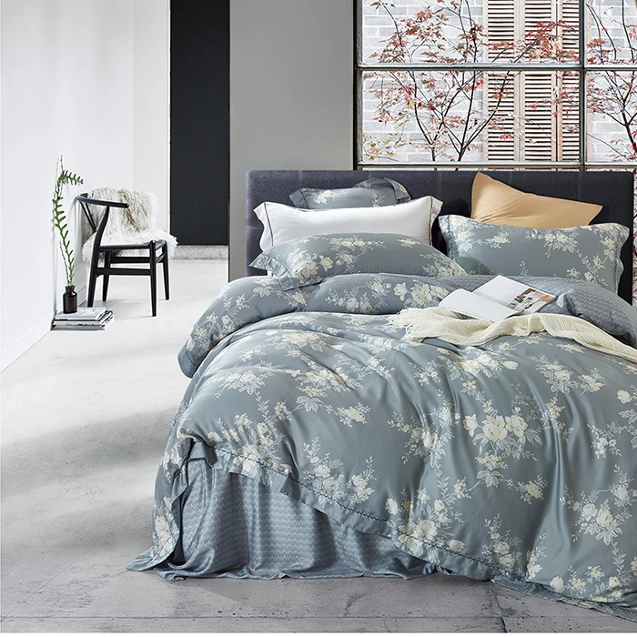 Kosmos 2018 New Tencel Fabric Soft Printed Bedding Duvet Cover Set