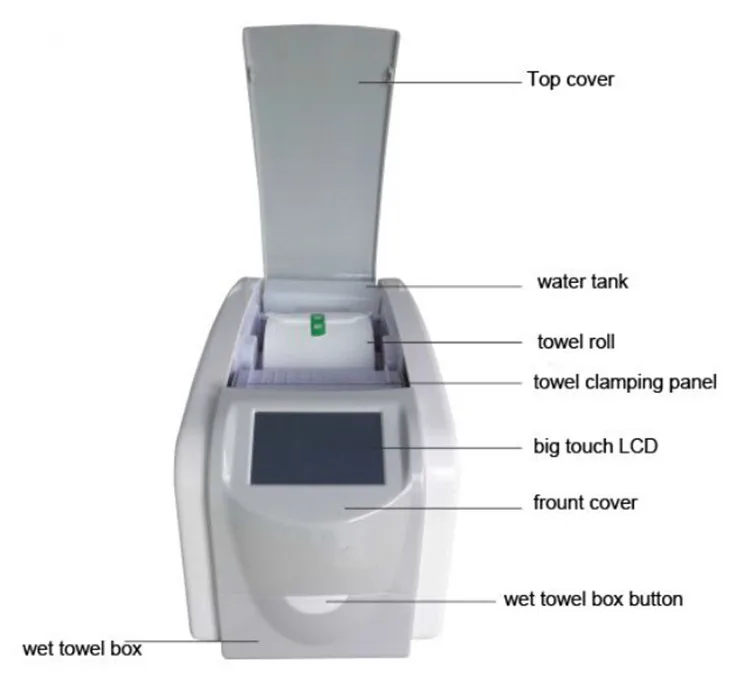 
hot sale bamboo kitchen auto cut paper hot and cold baby towel dispenser automatic 