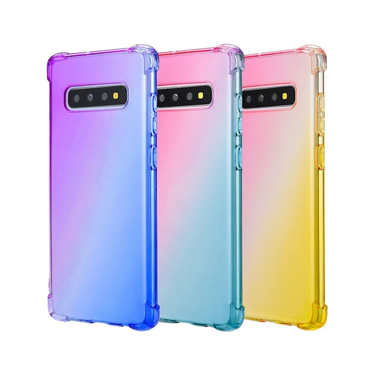 

HOCAYU Factory Supply Gradient Color Tpu Case For Samsung S10