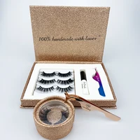 

2019 Own brand 5D 27mm mink eyelashes with private label mink eyelashes with diamond Shape Box