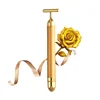 2019 amazon hot sell T-shaped gold beauty bar 24K facial massager thin Face Beauty device instrument