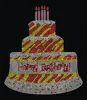 beautiful birthday cake custom Design Half Round Stud Transfer CAKE 2 (1)2 (1)