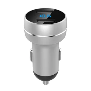Dual USB Car Charger Voltage Display 3.4A Output