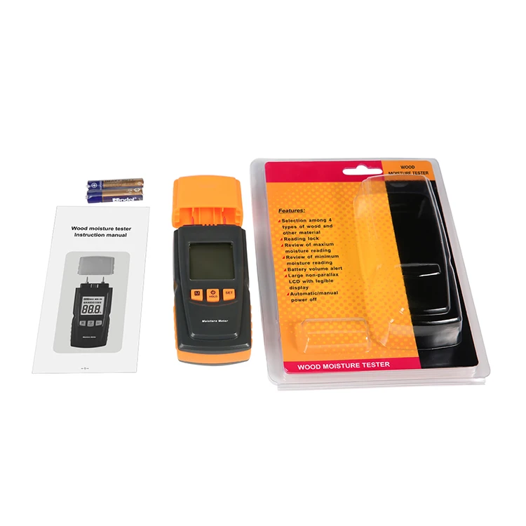 Digital LCD wood moisture meter tester for firewood