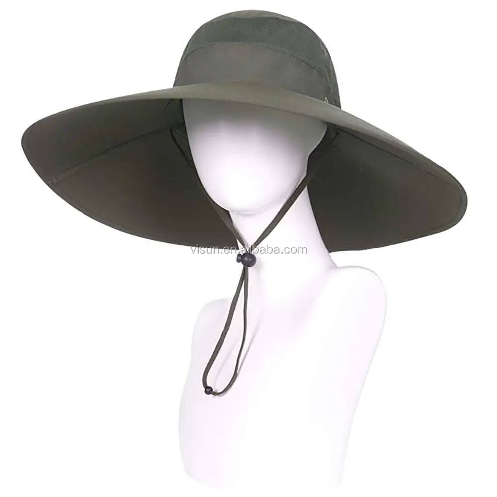 extra wide brim bucket hat