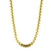 Hip hop Miss jewelry 3mm 14k 18k PVD plating gold venetian box chain price, gold chain designs