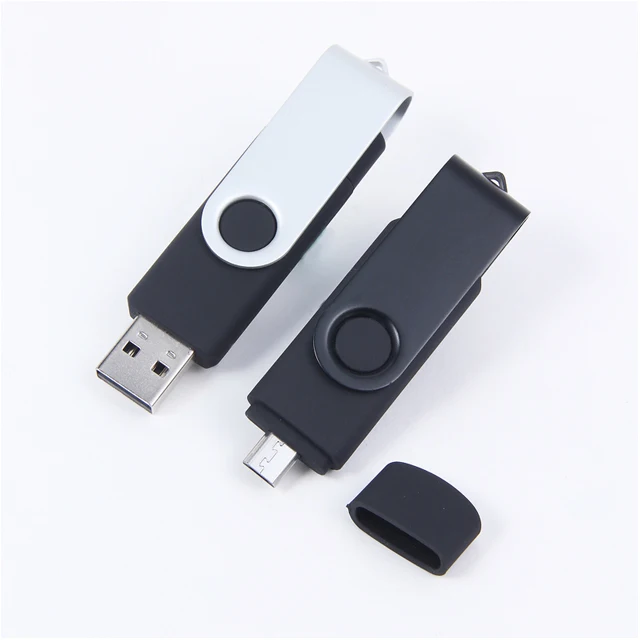 Dual Swivel custom USB micro USB 3.0 flash drive stick 4GB 8GB 16GB 32GB 64GB 128GB - ANKUX.COM