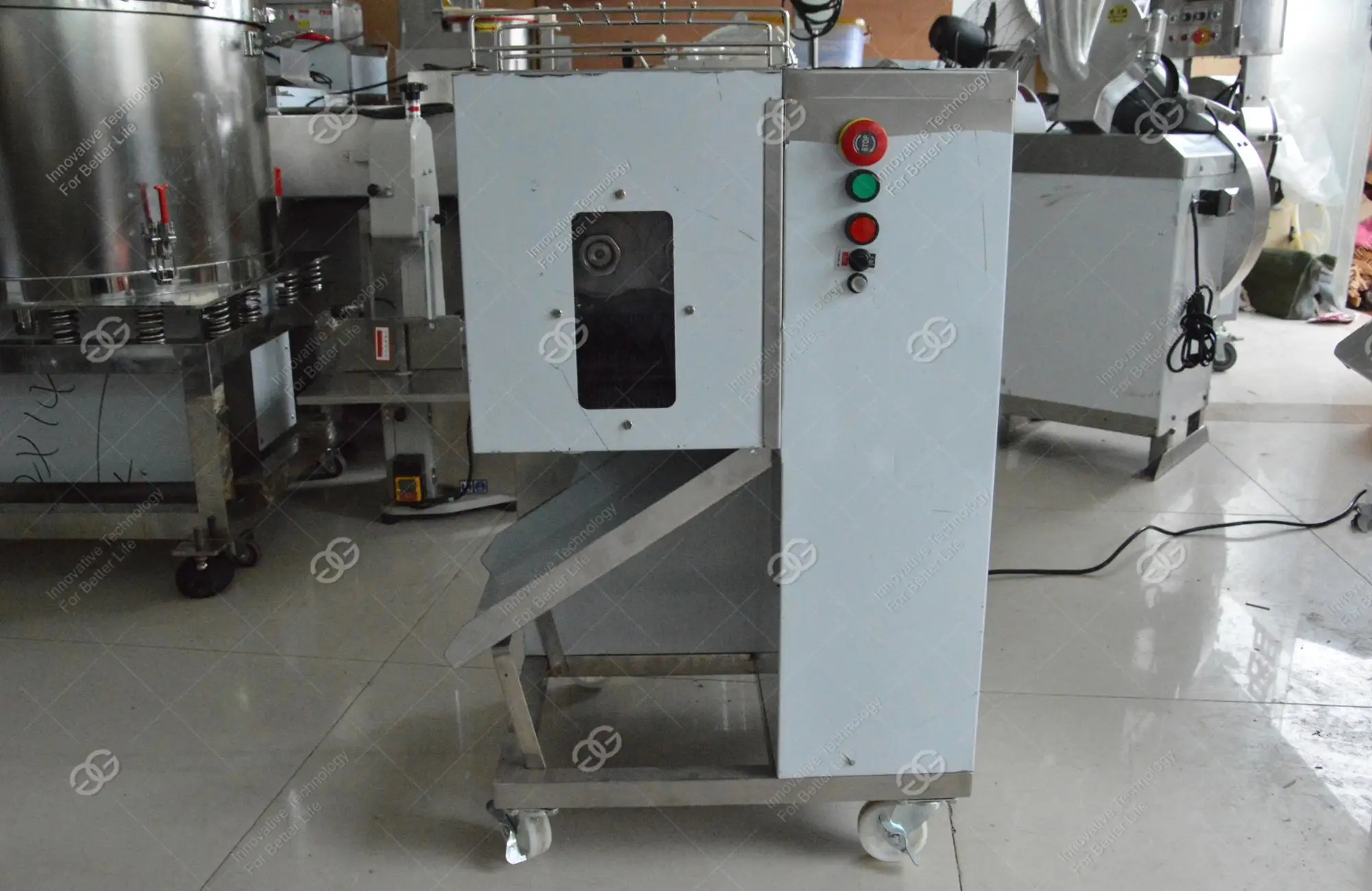 Professional Commercial Small Fresh Meat Slicer Goat Cube Dicer Beef  Slicing Cooked Chicken Cutter Meat Cutting Machine Price in Zhengzhou,  Henan, China