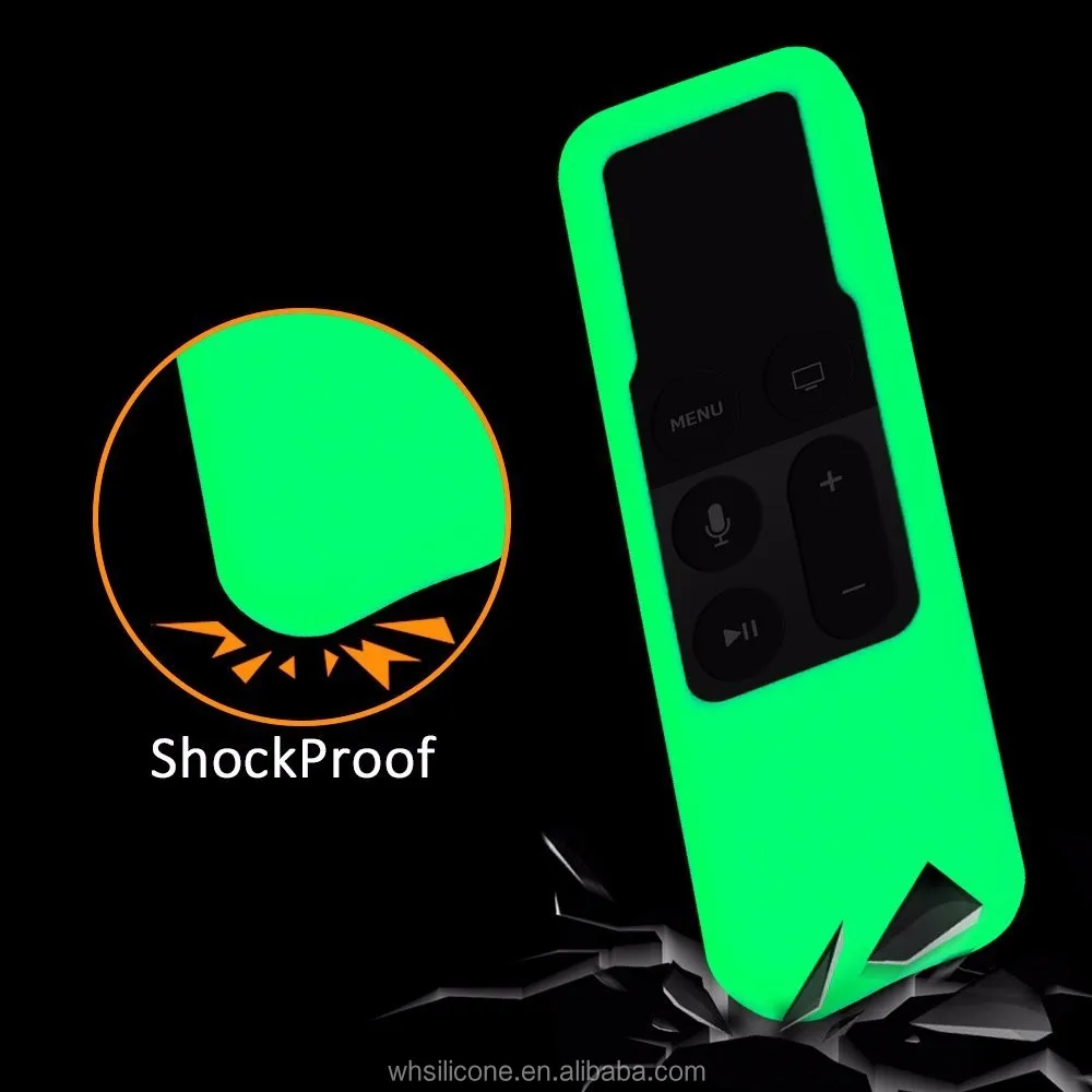 Dustproof Glowing Silicone Remote Control Skin Cover For Apple Tv