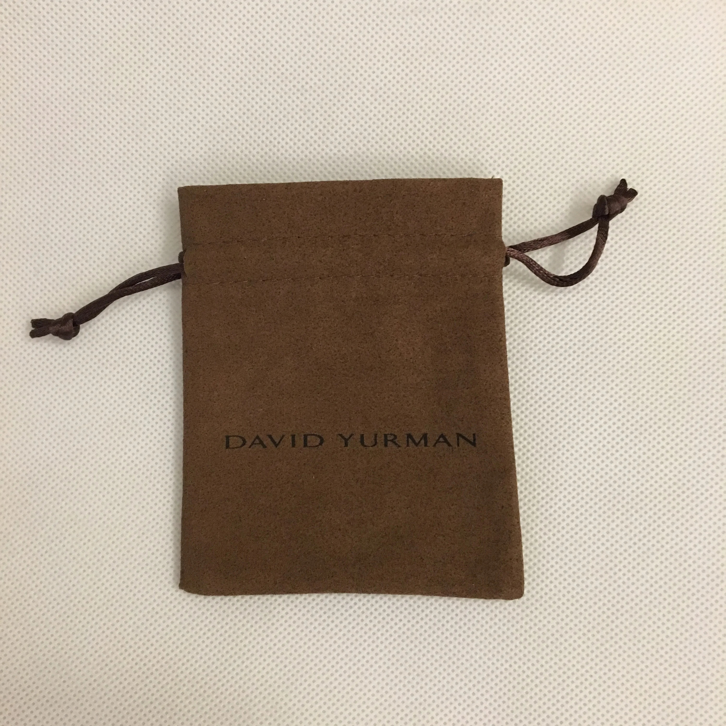 

Custom Microfiber suede brown jewelry packaging pouch