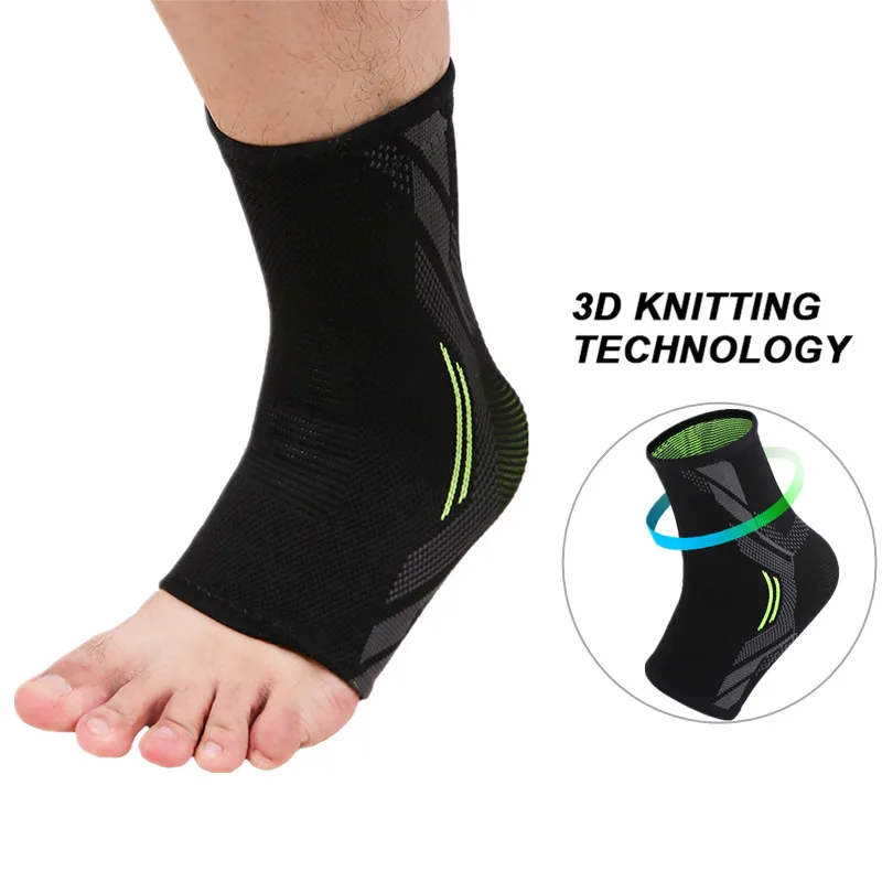 

Wholesale 3d weaving elastic nylon strap compression ankle sleeve, Customized color