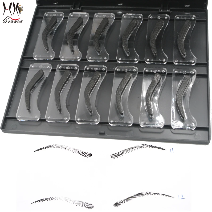 

3d permanent makeup eyebrow shape stencil/eyebrow template/eyebrow permanent makeup tools