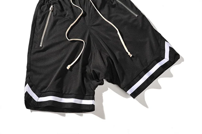 New Summer Men Hip Hop Mesh Shorts Streetwear Men's Baggy Basketball ...