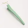 Professional supplier hair accessories frosted surface candy color 10cm hair alligator clips