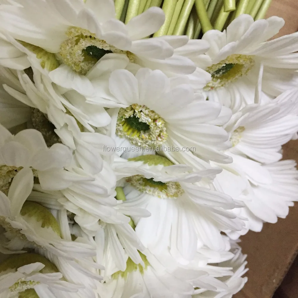 PU Gerbera Artificial Fabric Daisy Flower Good Quality Artificial Gerbera Daisies In Bulk Faux Flowers