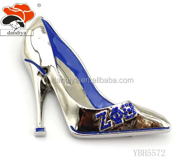 

zeta phi beta pins Blue SHOES brooch ZOB PIN Greek Sorority &Fraternity products