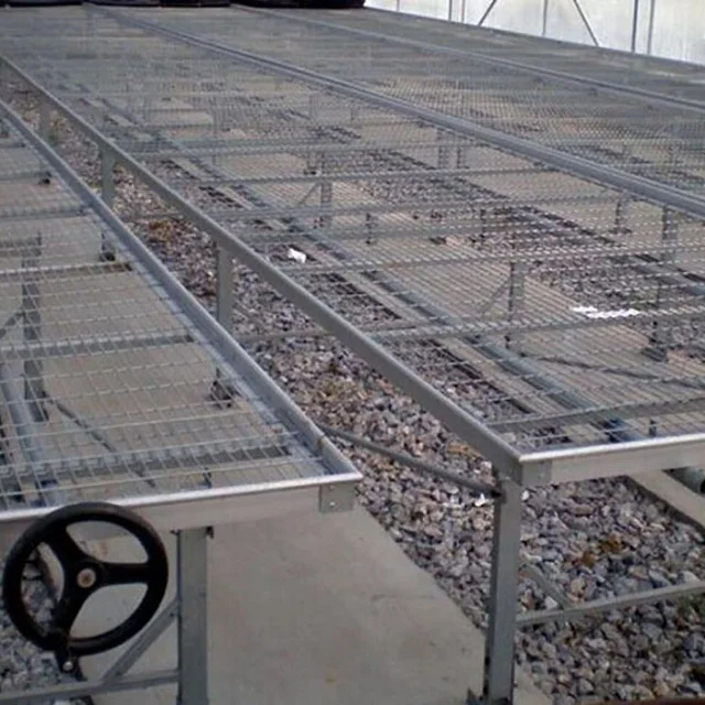 Hot Ing Adjule Movable Rolling Nursery Bench Hot Ing Adjule Movable Rolling Nursery Bench High Quality Greenhouse Benches Tables Durable Equipment