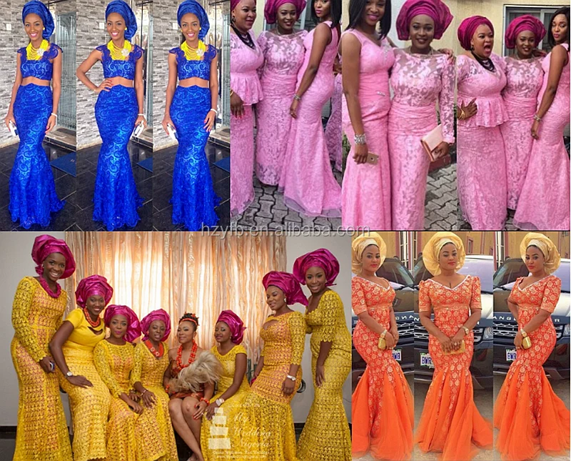 Yellow nigerian lace dresses Yellow nigerian lace dresses