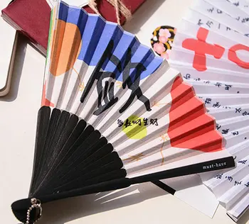 hand bamboo chinese frame paper promotional fan larger