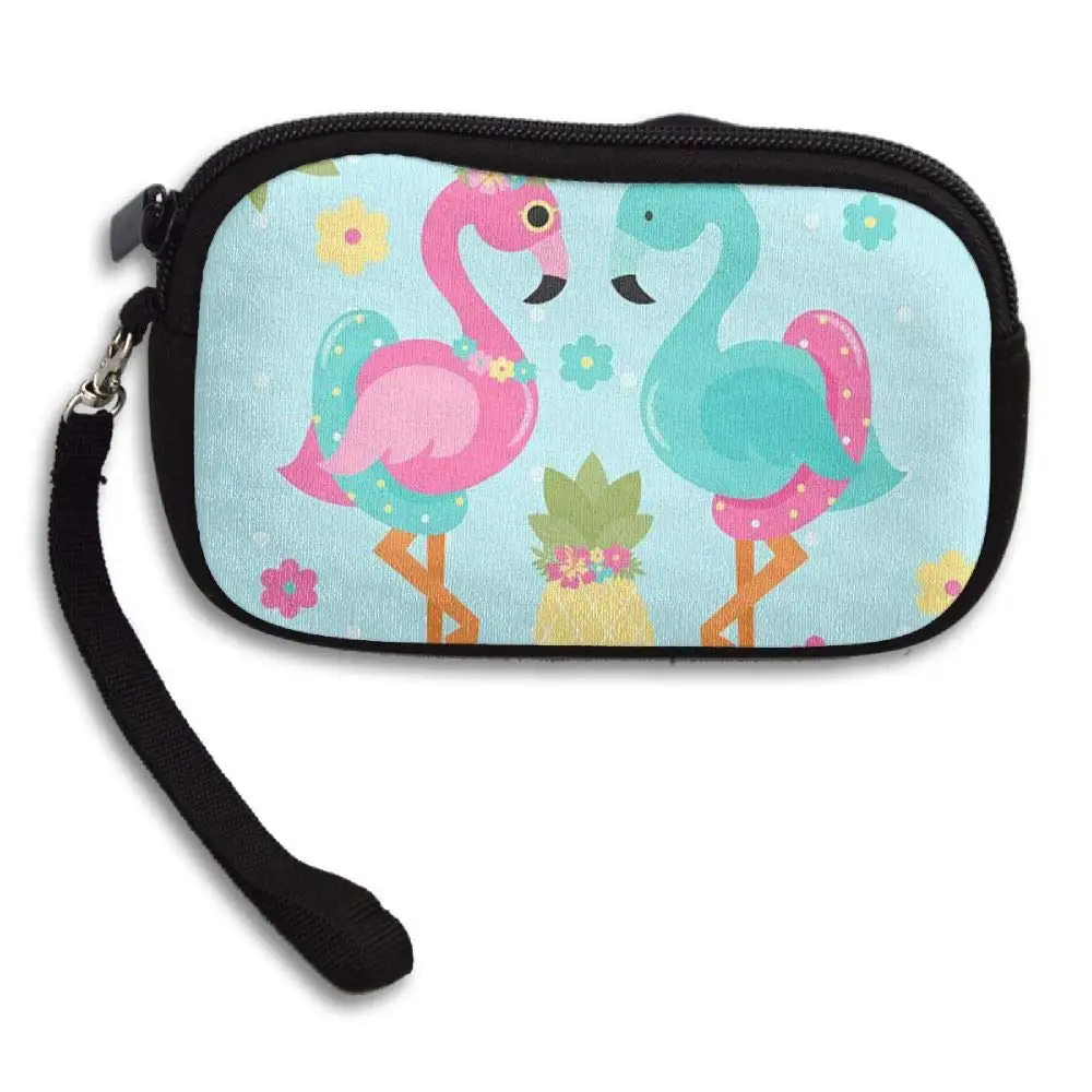 WCVRUT Unisex Clutch Wallet For Woman Ladies -Flamingos Long Purse Bag Men Gentlemen