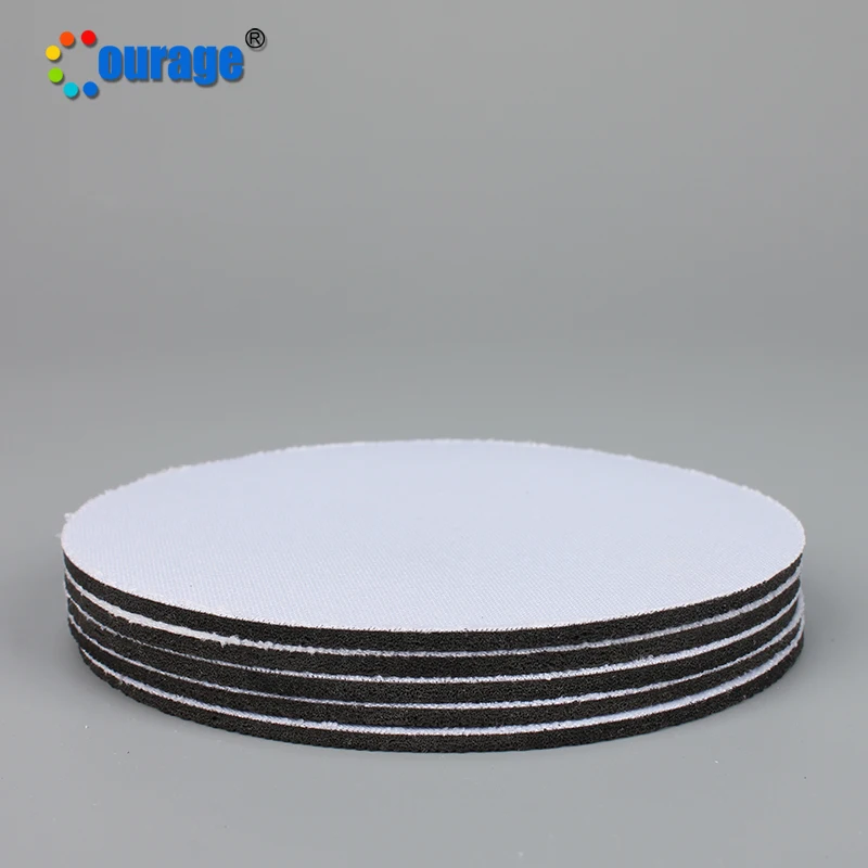 

Wholesale price rubber coasters/ round coaster for sublimation printing, White