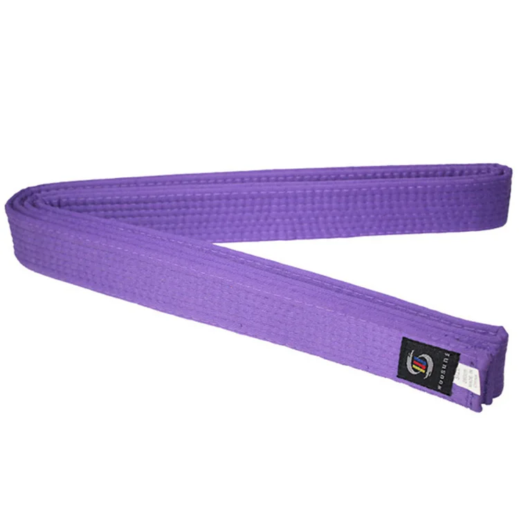 Martial arts belts,purple all sizes karate belt for colors