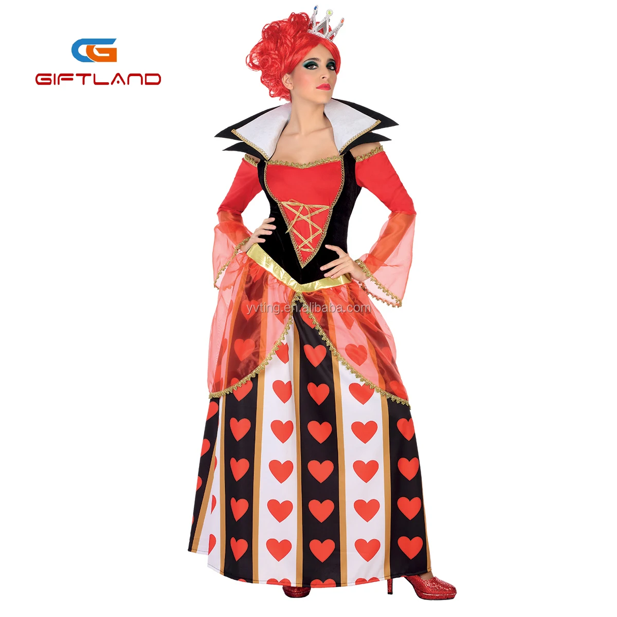 Alice In Wonderland Queen Of Hearts Costume Buy Kingdom Hearts Costumes White Queen Costume Red Heart Mascot Costume Product On Alibaba Com