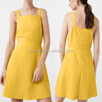 yellow colour dress for women