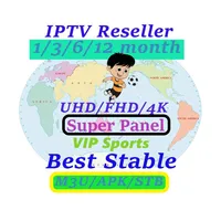 

IPTV super Reseller Account UHD FHD 4K Europe Spain India IPTV UK Sports m3u subscription IPTV Turkish Iran Admin panel