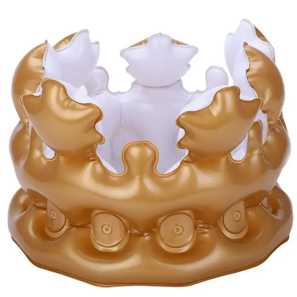 Queen King For The Day Pvc Gold Inflatable Crown Inflatable Toys