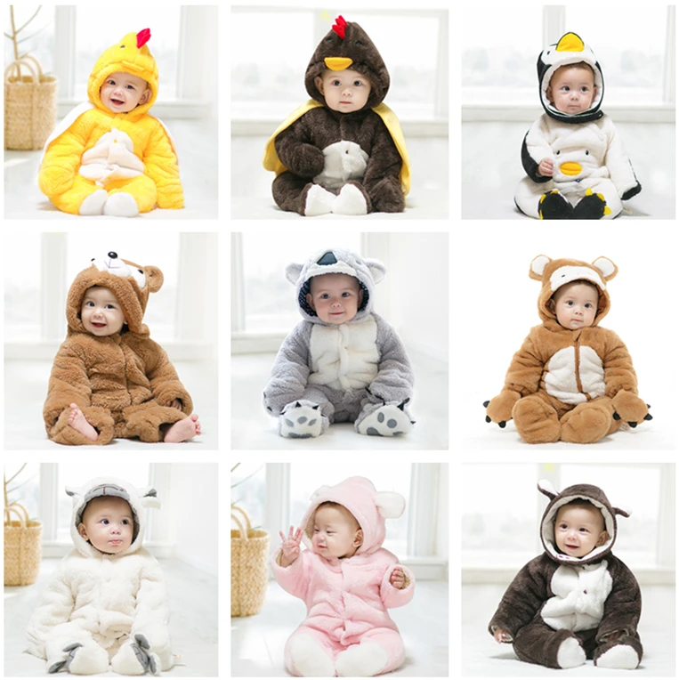 Newborn Cute Animal Sheep Costume Warm Onesie Winter Romper Baby Wear ...