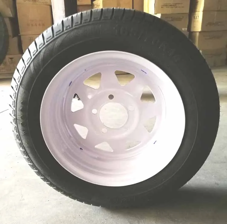 
st trailer tires fitted with wheel rim ST205/70R14, ST205/75R54,ST215/75R14,ST235/80R16 
