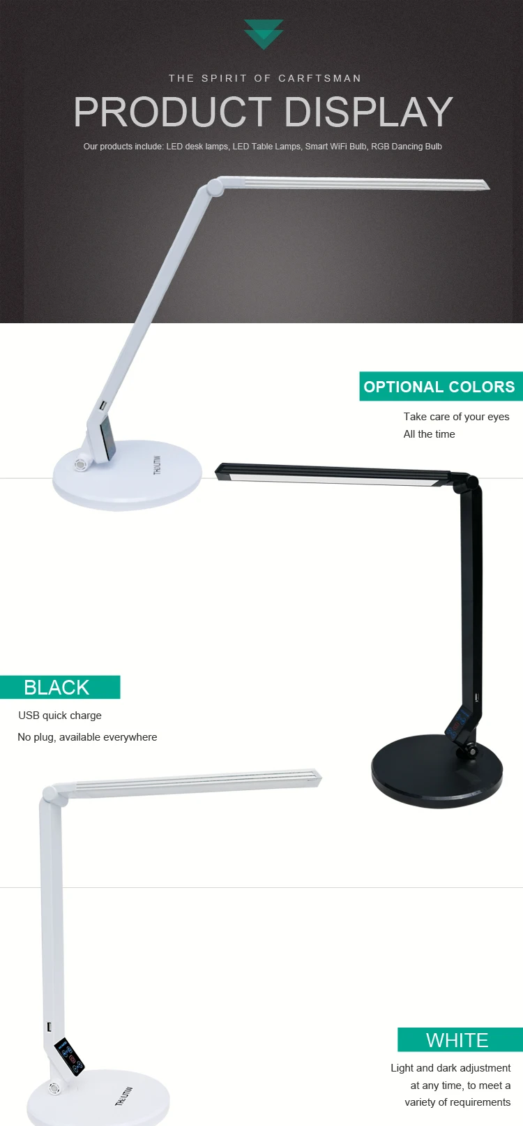 Superlight factory produced led table lamp