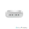 PSE listed Tuya smart wifi plug Japan standard 2 outlets space saving dual outlets for smart house