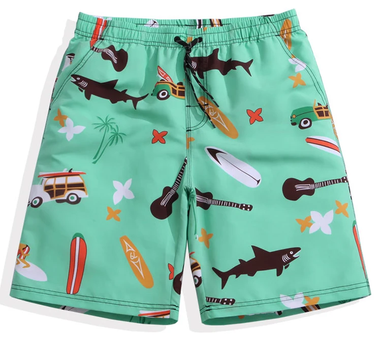 

Custom design 4 way stretch parent-child board shorts, Customized color