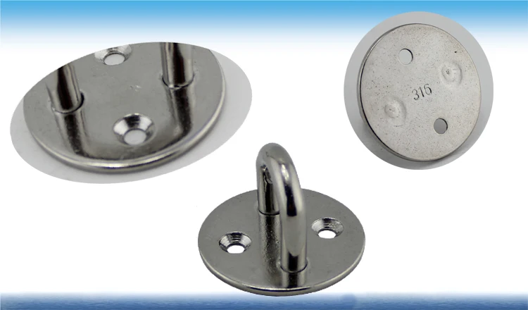 船用五金配件不锈钢甲板圆垫眼板
